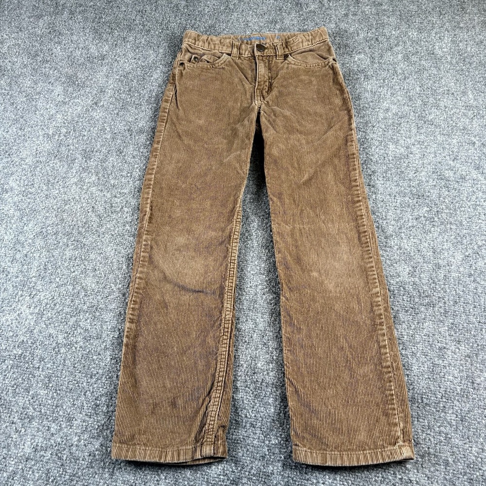 Gap Kids Corduroy Pants Boys 7S Brown Adjustable Waist Baggy Skater Y2K Grunge
